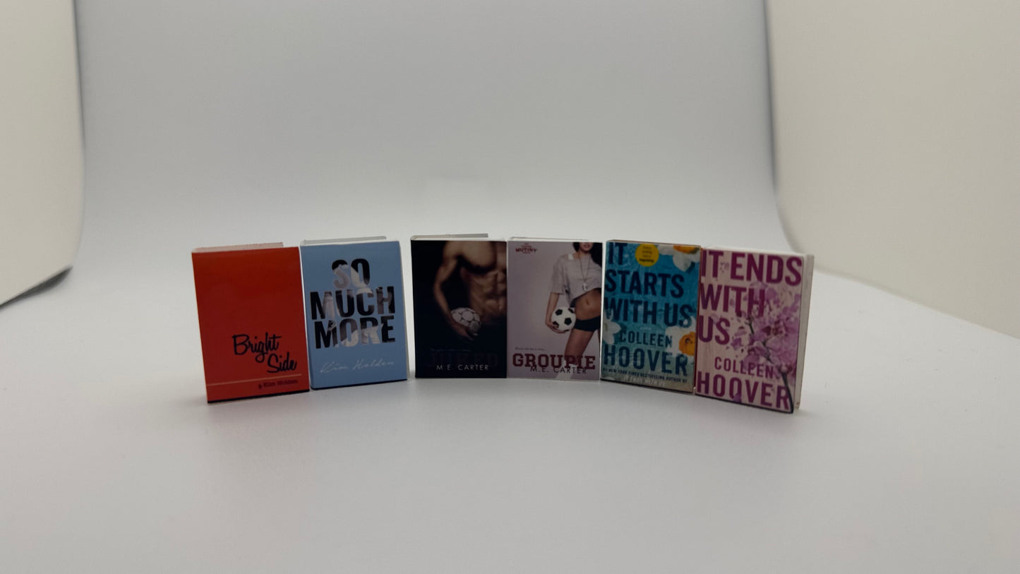 Mini Bookshelf w/ Custom Books