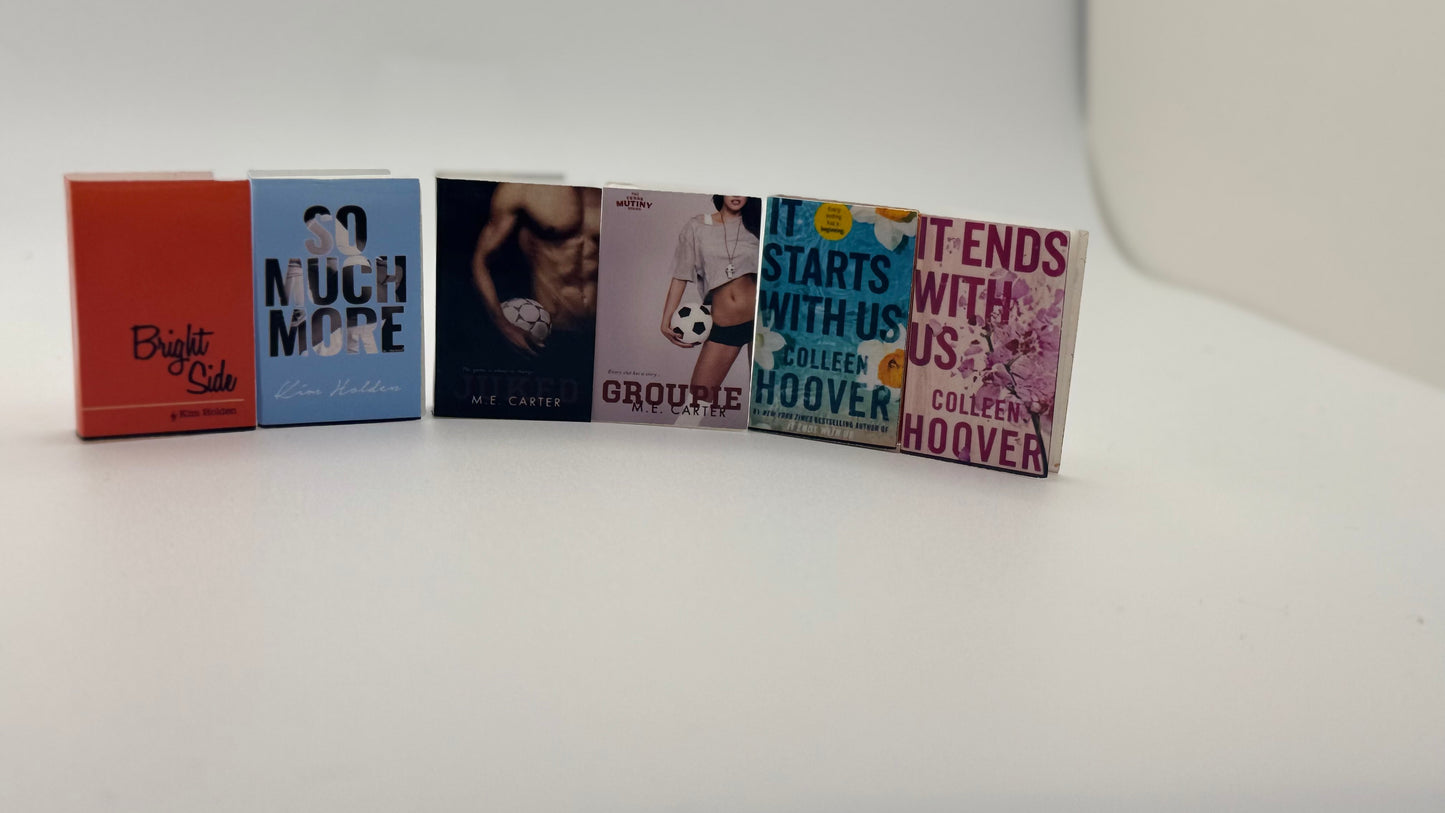 Mini Bookshelf w/ Custom Books