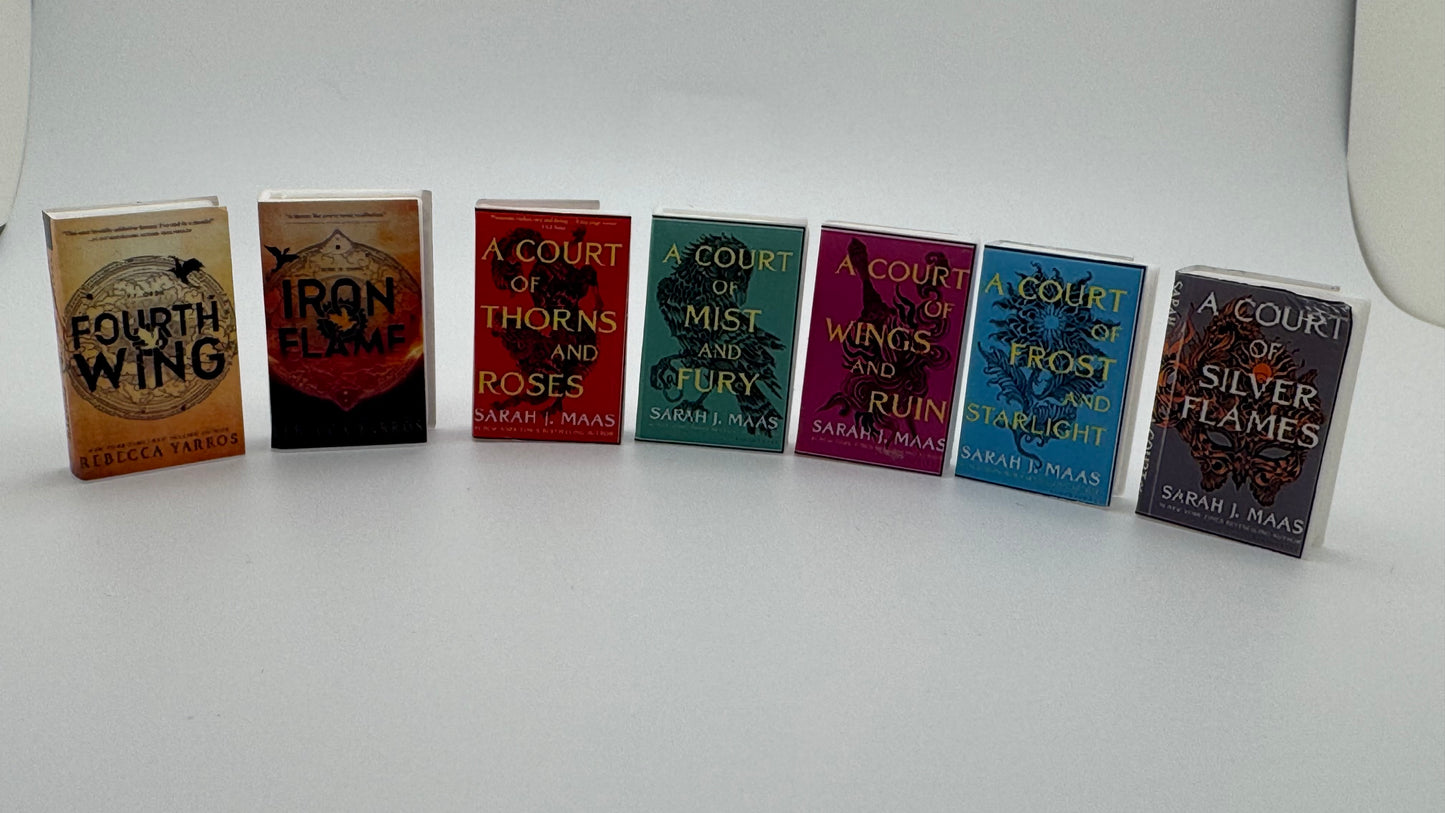 Mini Bookshelf w/ Custom Books