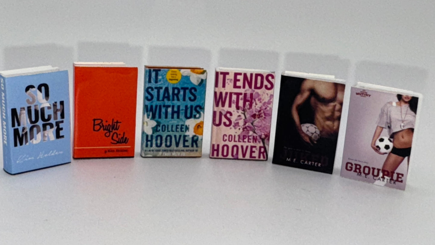 Mini Bookshelf w/ Custom Books