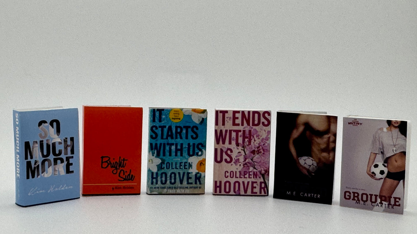 Mini Bookshelf w/ Custom Books