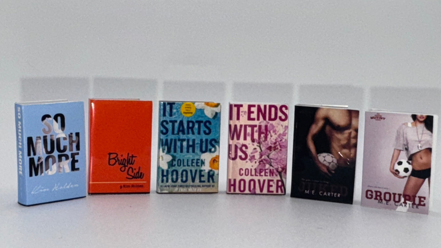 Mini Bookshelf w/ Custom Books