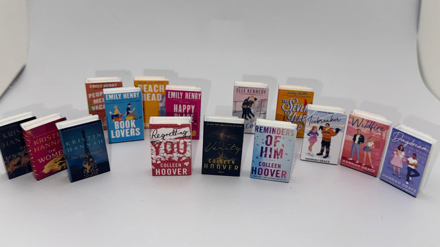 Mini Bookshelf w/ Custom Books