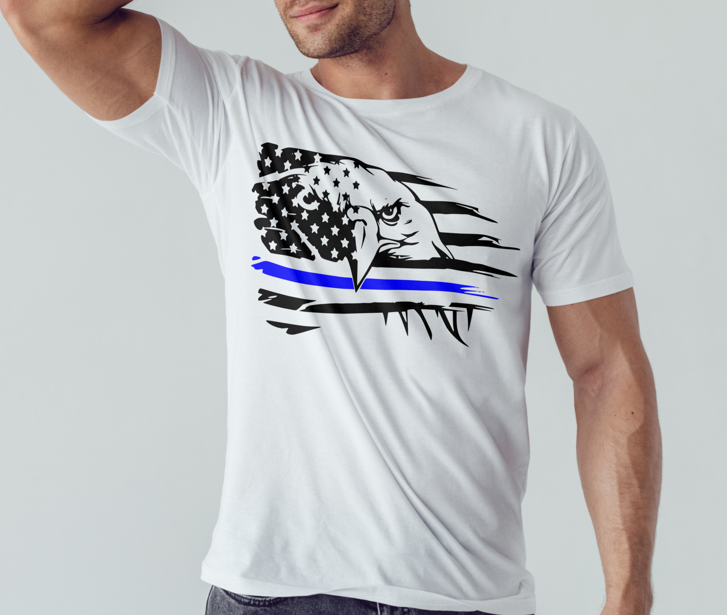 American Eagle Blue Line Shirt