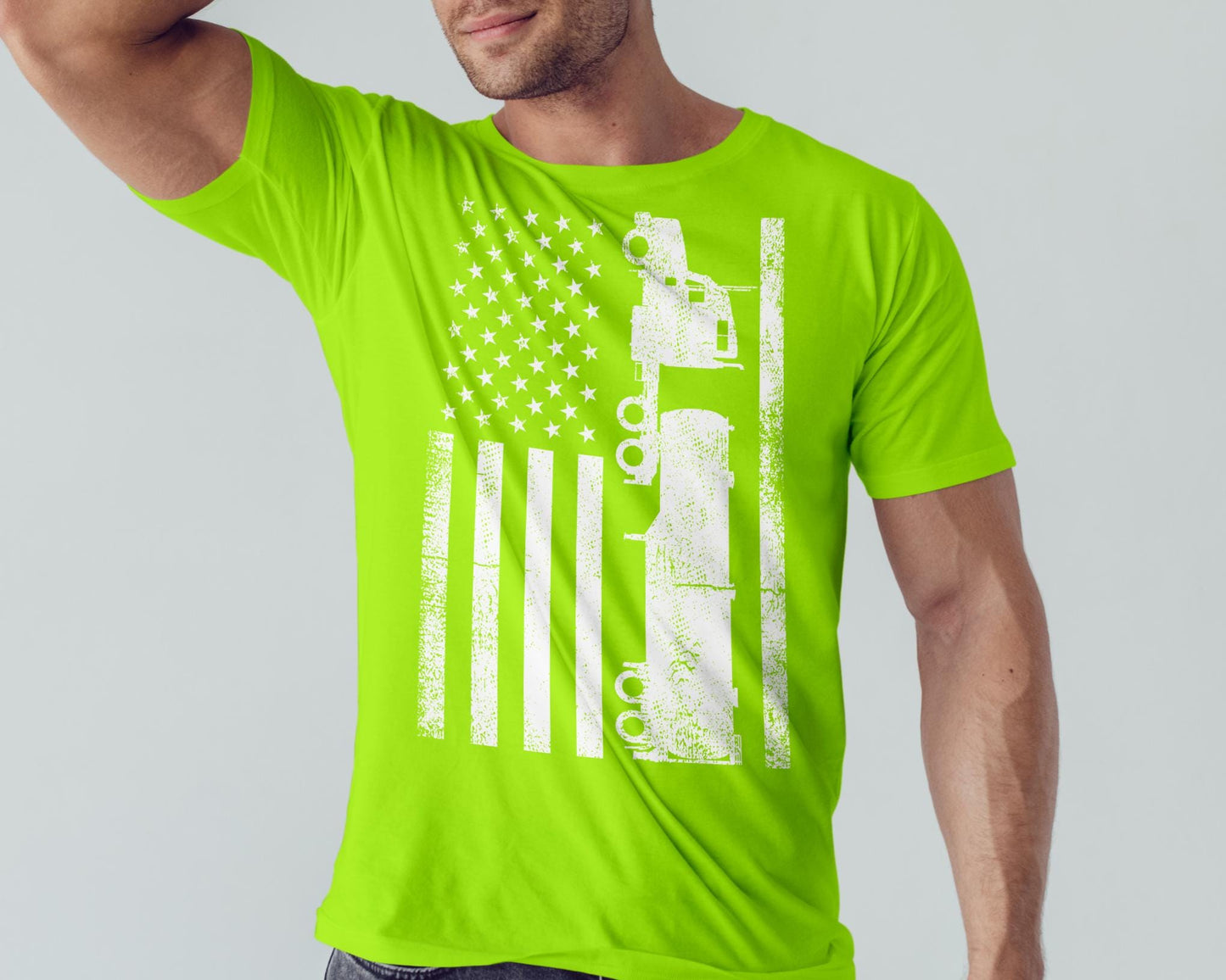 American Flag Truck Shirt